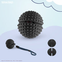 Thumbnail for Spike Ball Clicker, Tactile Pain Stimming Fidget with Clicker Switch, Pain Stimulation Ball with Lanyard (Medium - Black)