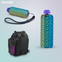Thumbnail for Sensory Roller Fidget Toy with Clicker, Tactile Spikes for Anxiety, Stress Relief, Pain Stimming, Autism - with Lanyard (Silk)
