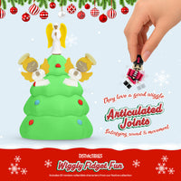 Thumbnail for Distractibles Christmas Tree Mystery Box, 10 Articulated Festive Figures with Christmas Tree Container, Random Tree Topper with Removeable Tree Lid