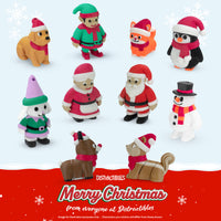 Thumbnail for Distractibles Christmas Tree Mystery Box, 10 Articulated Festive Figures with Christmas Tree Container, Random Tree Topper with Removeable Tree Lid