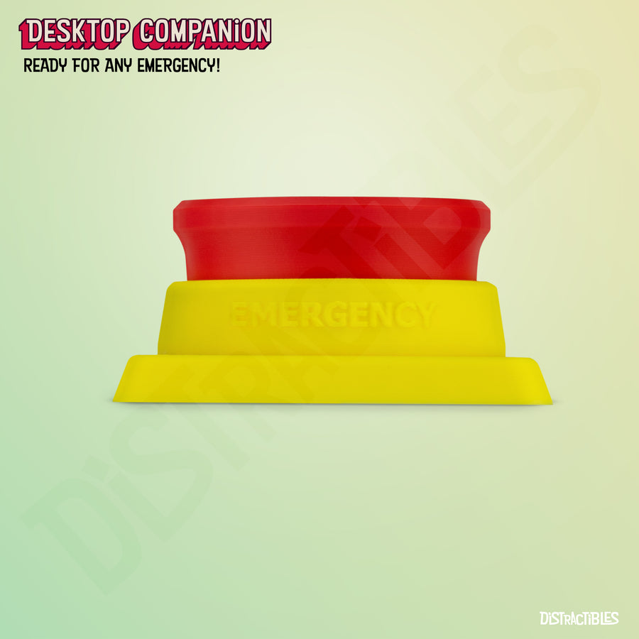 Big Red Button, ASMR Fidget Clicker, Adult Toy for Stress Relief, Autism, Anxiety Relief with Lanyard