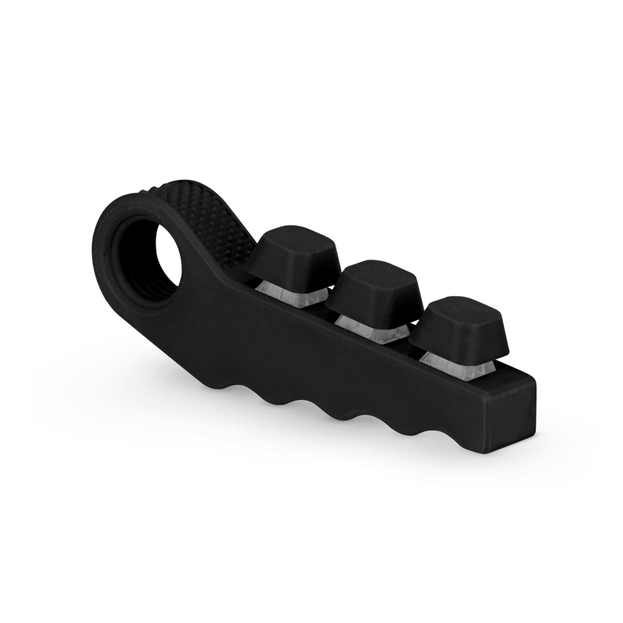 3-in-1 Fidget Spinner with Clicker Buttons and Sensory Strip, Stress Relief Toy for ADHD and Anxiety