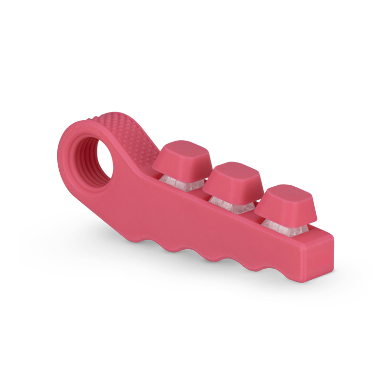 3-in-1 Fidget Spinner with Clicker Buttons and Sensory Strip, Stress Relief Toy for ADHD and Anxiety