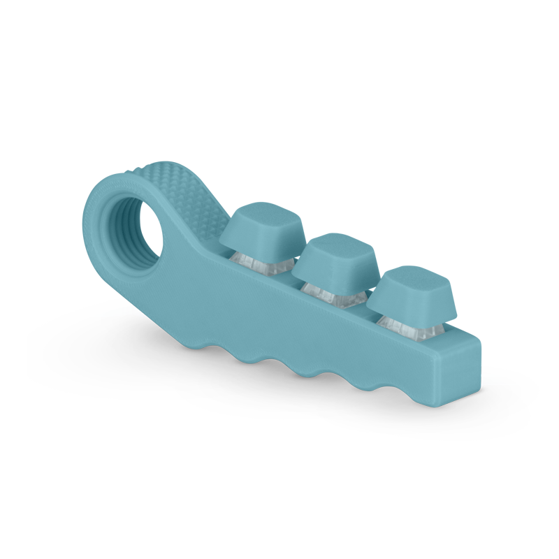 3-in-1 Fidget Spinner with Clicker Buttons and Sensory Strip, Stress Relief Toy for ADHD and Anxiety