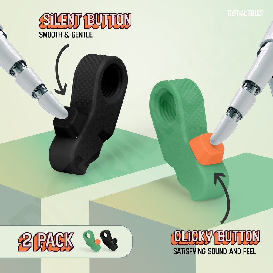 Distractibles Spin Clicker 02 - Green & Orange - 2 Pack