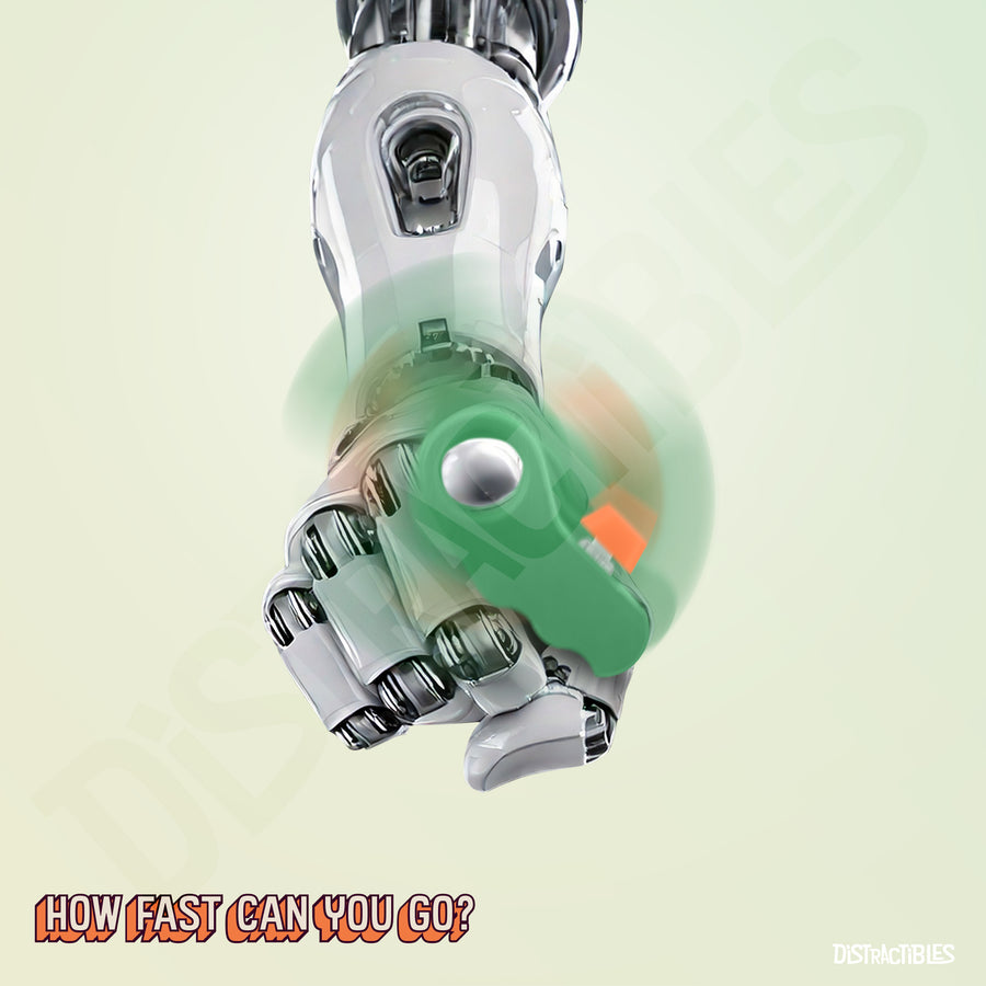 Distractibles Spin Clicker 02 - Green & Orange - 2 Pack