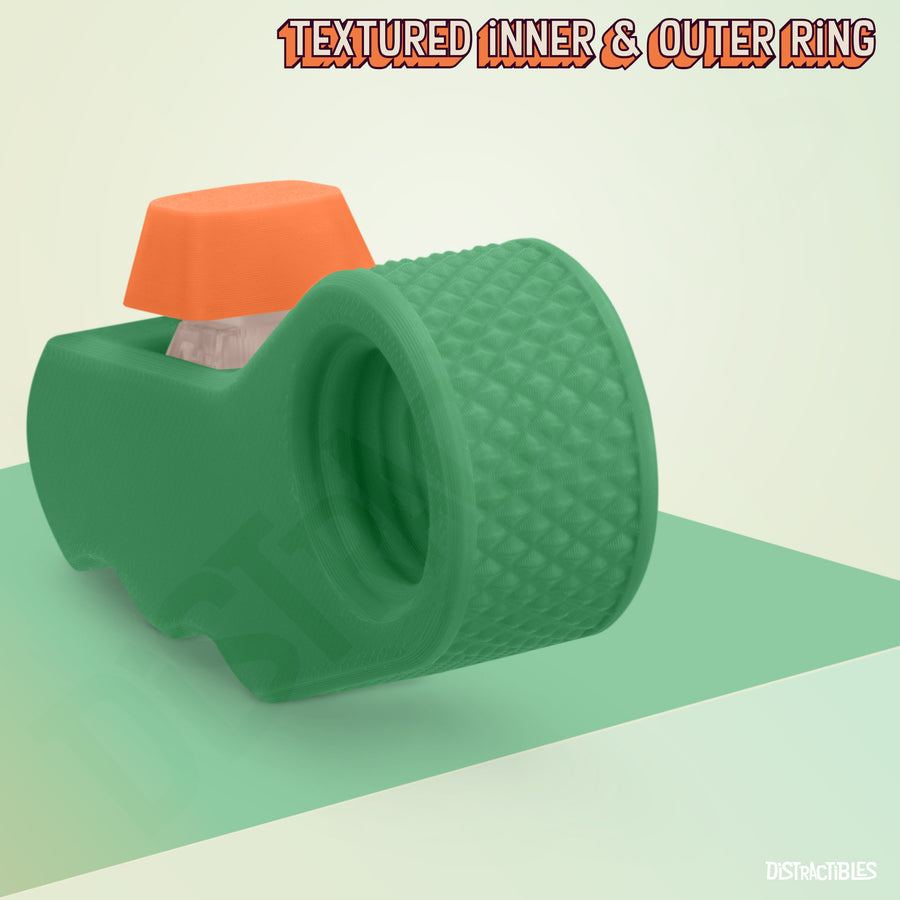 Distractibles Spin Clicker 02 - Green & Orange - 2 Pack