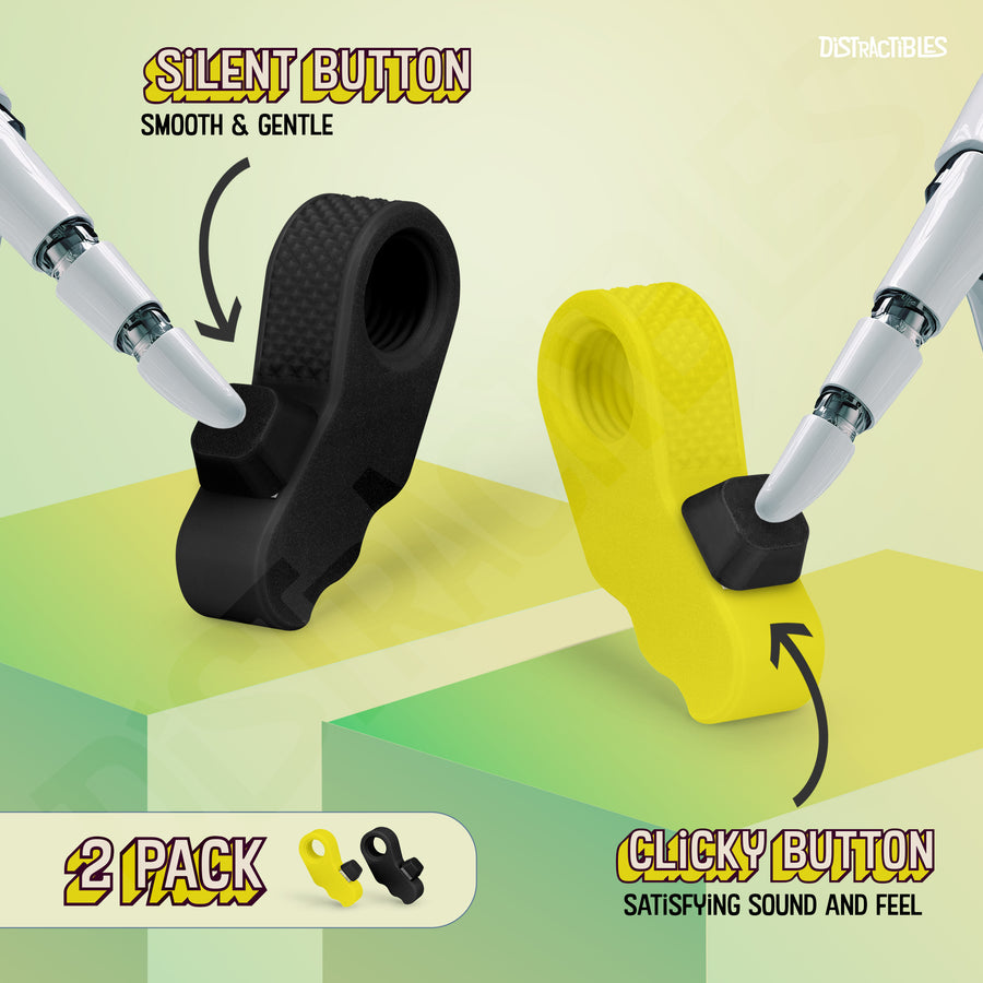 Distractibles Spin Clicker 02 - Yellow & Black - 2 Pack