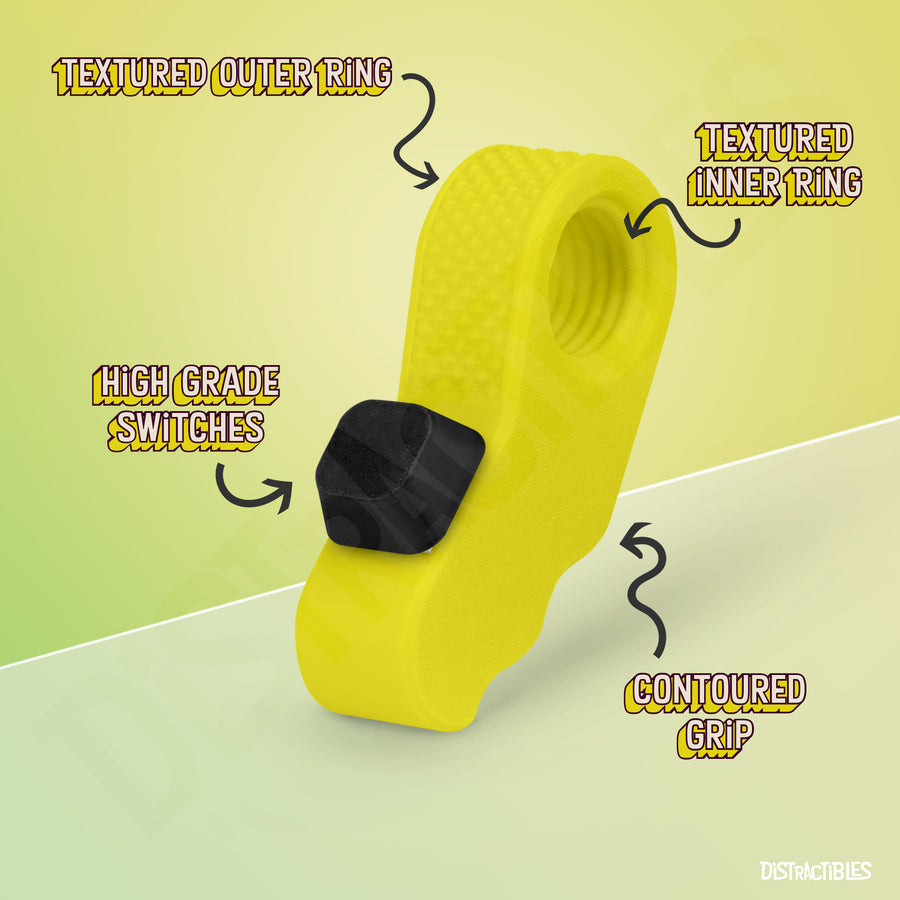 Distractibles Spin Clicker 02 - Yellow & Black - 2 Pack