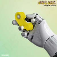 Thumbnail for Distractibles Spin Clicker 02 - Yellow & Black - 2 Pack