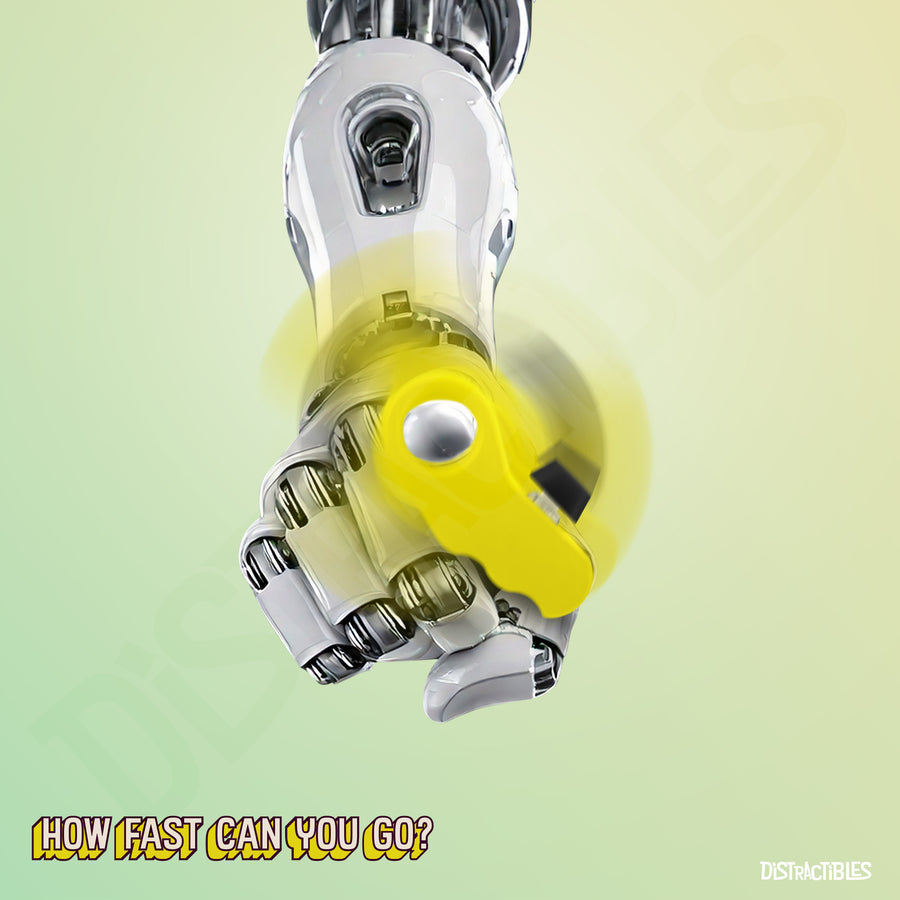 Distractibles Spin Clicker 02 - Yellow & Black - 2 Pack