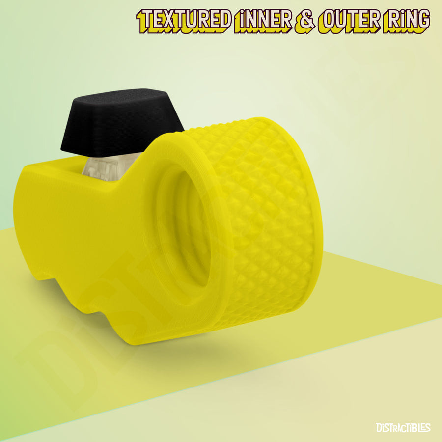 Distractibles Spin Clicker 02 - Yellow & Black - 2 Pack