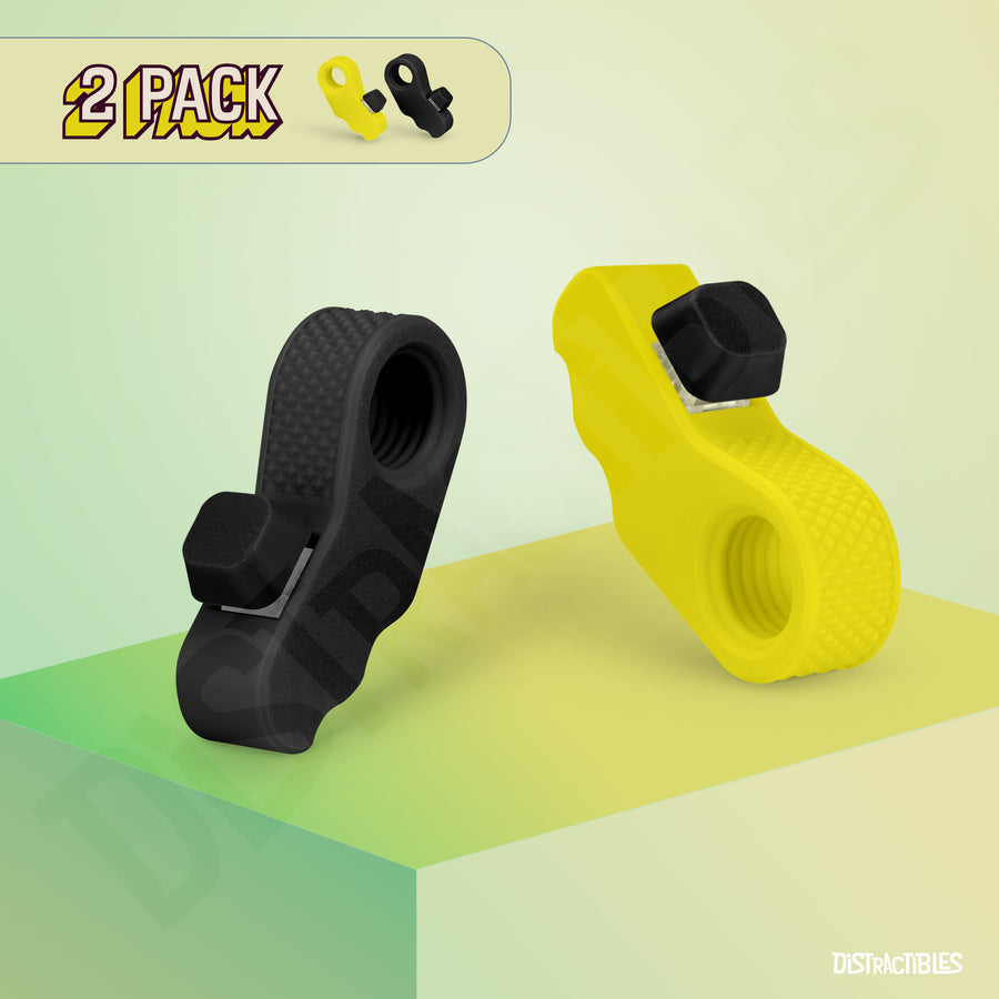 Distractibles Spin Clicker 02 - Yellow & Black - 2 Pack
