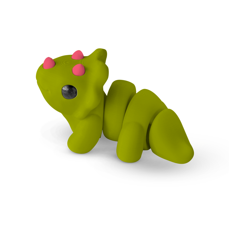 Distracties Triceratops - 3D Printed Articulated Toy Fidget Friend