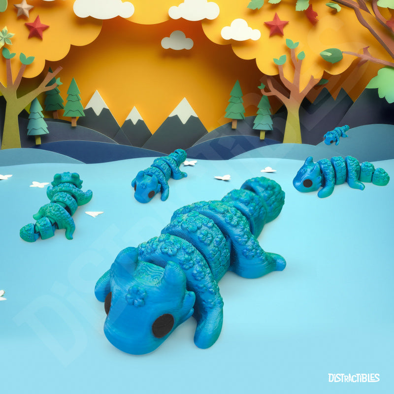 Distracties Lucky Dragon - 3D Printed Articulated Toy Fidget Friend