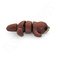 Thumbnail for Distracties Otter - Belly Down - 3D Printed Articulated Toy Fidget Friend