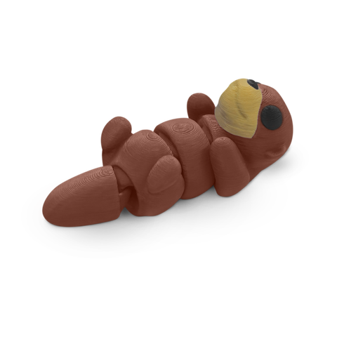 Distracties Otter - Belly Up - 3D Printed Articulated Toy Fidget Friend