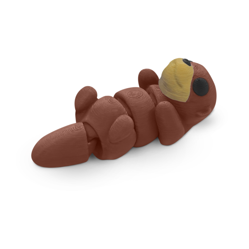 Distracties Otter - Belly Up - 3D Printed Articulated Toy Fidget Friend