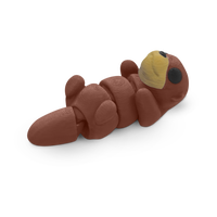 Thumbnail for Distracties Otter - Belly Up - 3D Printed Articulated Toy Fidget Friend
