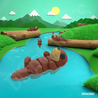 Thumbnail for Distracties Otter - Belly Up - 3D Printed Articulated Toy Fidget Friend