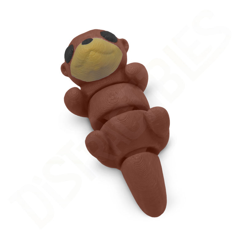 Distracties Otter - Belly Up - 3D Printed Articulated Toy Fidget Friend