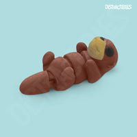 Thumbnail for Distracties Otter - Belly Up - 3D Printed Articulated Toy Fidget Friend