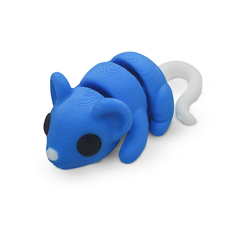 Distracties Mouse - 3D Printed Articulated Toy Fidget Friend