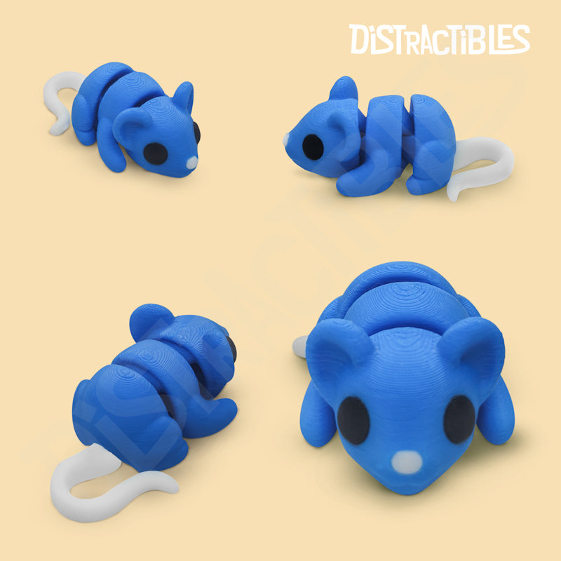 Distracties Mouse - 3D Printed Articulated Toy Fidget Friend