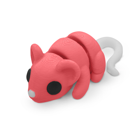 Distracties Mouse - 3D Printed Articulated Toy Fidget Friend