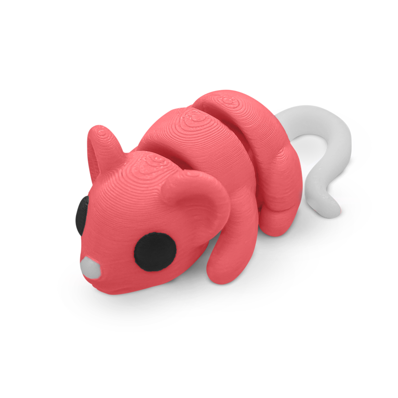 Distracties Mouse - 3D Printed Articulated Toy Fidget Friend