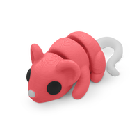 Thumbnail for Distracties Mouse - 3D Printed Articulated Toy Fidget Friend