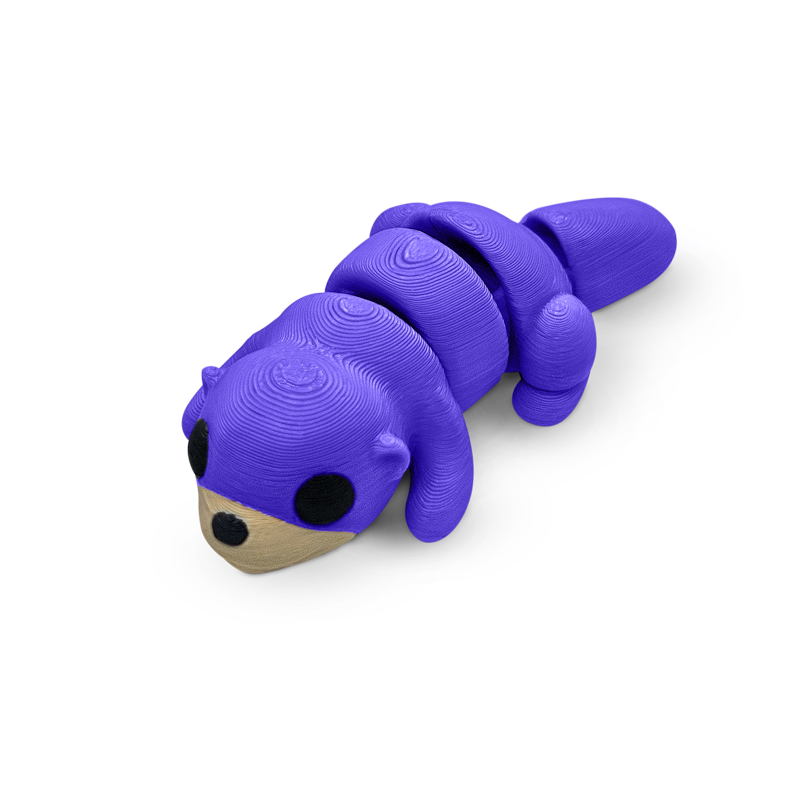 Distracties Otter - Belly Down - 3D Printed Articulated Toy Fidget Friend