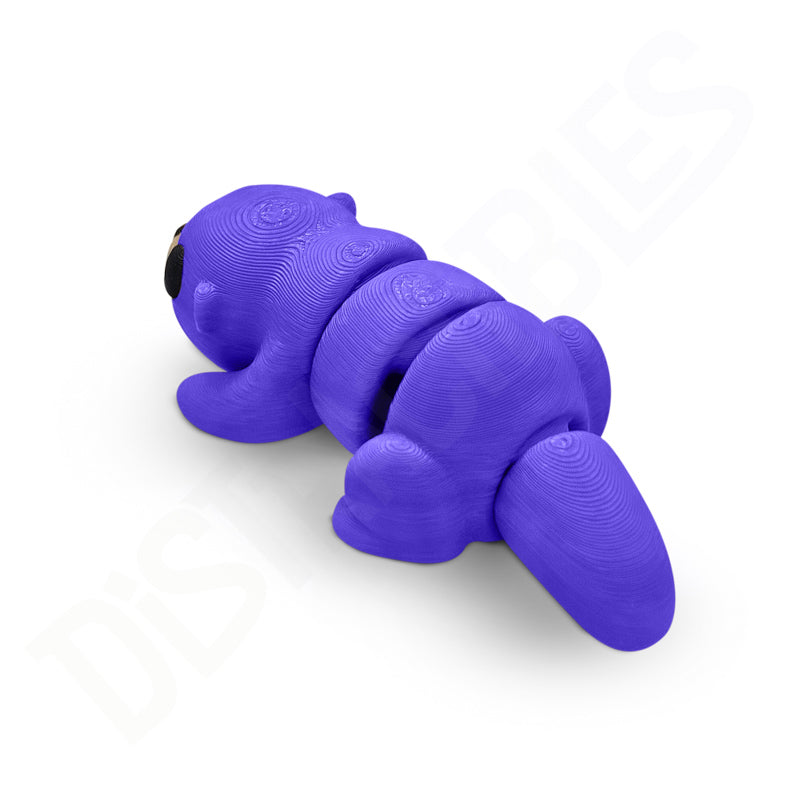Distracties Otter - Belly Down - 3D Printed Articulated Toy Fidget Friend