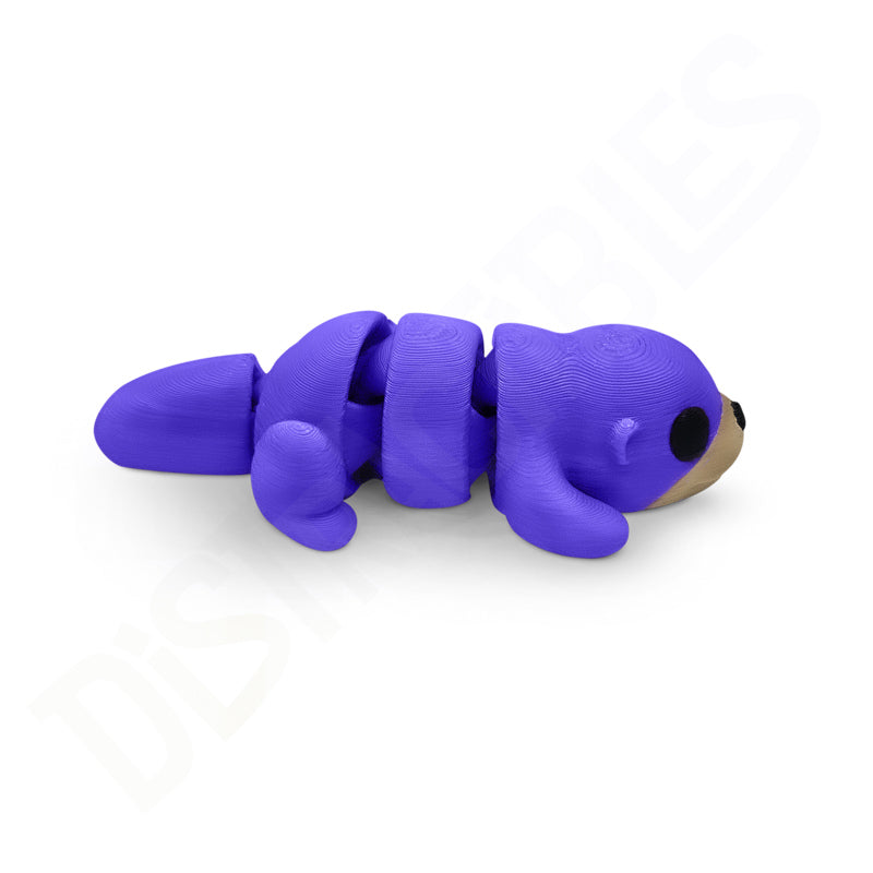 Distracties Otter - Belly Down - 3D Printed Articulated Toy Fidget Friend