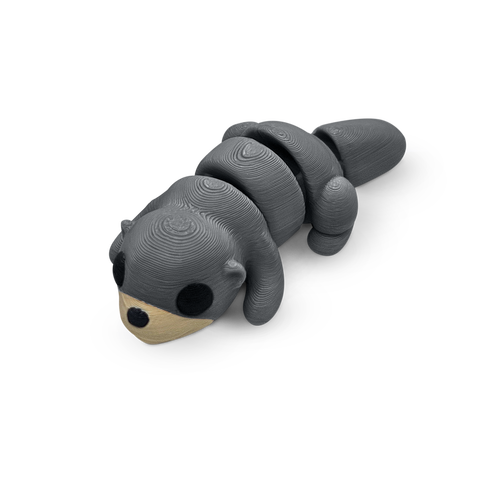 Distracties Otter - Belly Down - 3D Printed Articulated Toy Fidget Friend