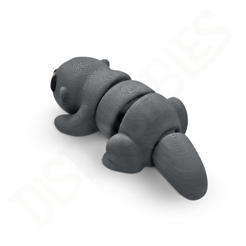 Distracties Otter - Belly Down - 3D Printed Articulated Toy Fidget Friend