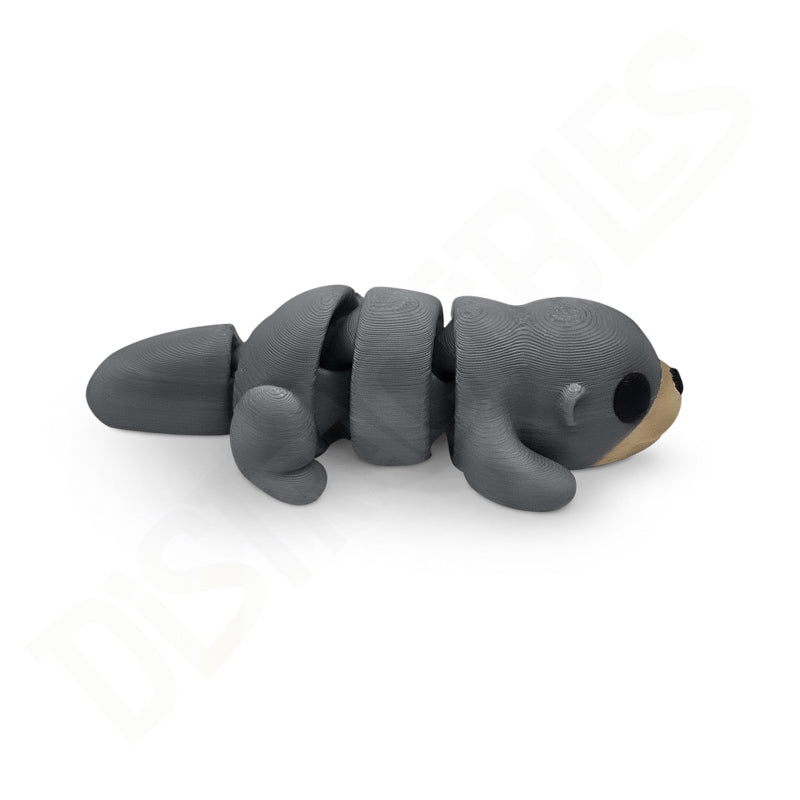 Distracties Otter - Belly Down - 3D Printed Articulated Toy Fidget Friend