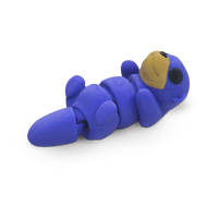 Thumbnail for Distracties Otter - Belly Up - 3D Printed Articulated Toy Fidget Friend