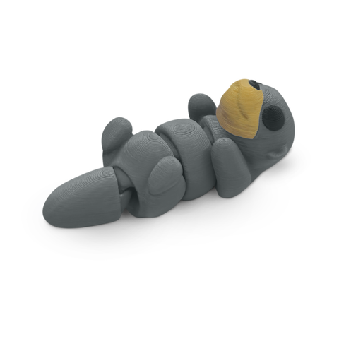 Distracties Otter - Belly Up - 3D Printed Articulated Toy Fidget Friend