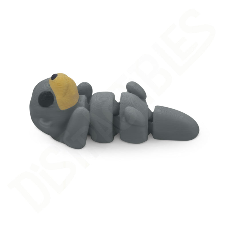 Distracties Otter - Belly Up - 3D Printed Articulated Toy Fidget Friend