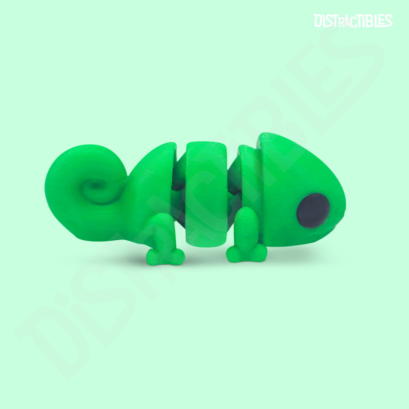 Distracties Chameleon - 3D Printed Articulated Toy Fidget Friend