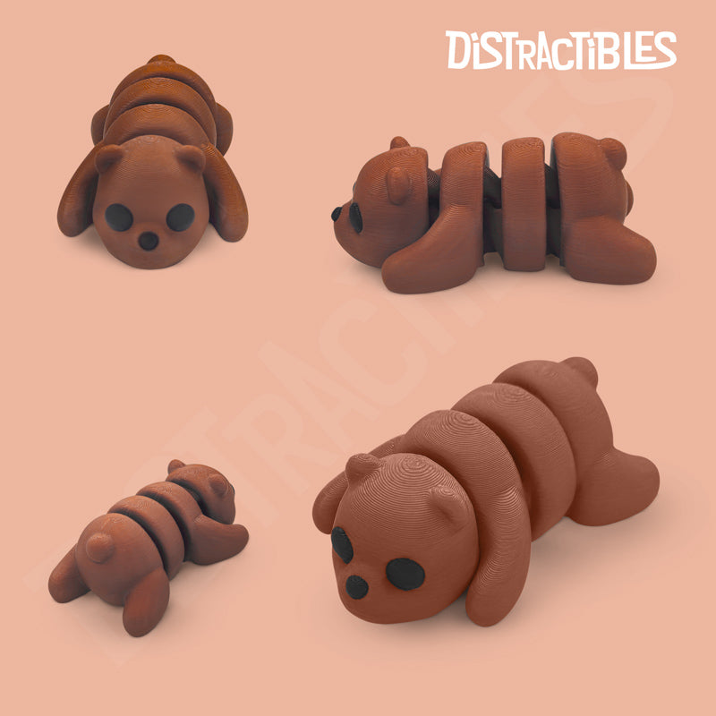 Distracties Bear - 3D Printed Articulated Toy Fidget Friend