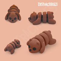Thumbnail for Distracties Bear - 3D Printed Articulated Toy Fidget Friend