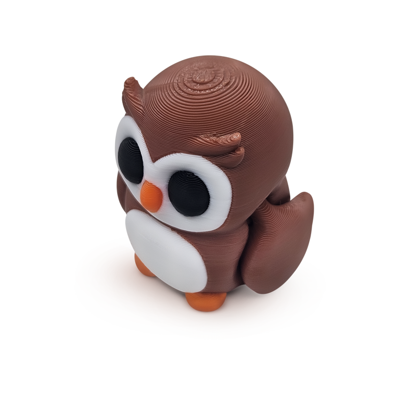 Distracties Owl - 3D Printed Articulated Toy Fidget Friend