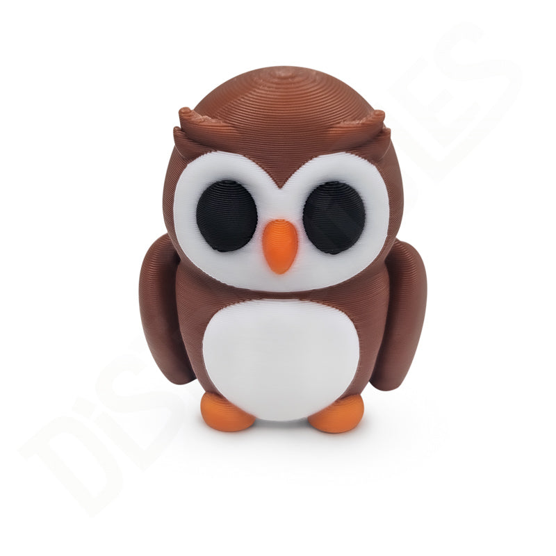 Distracties Owl - 3D Printed Articulated Toy Fidget Friend