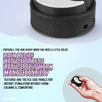 Thumbnail for Yin Yang Fidget Clicker Toy with Satisfying Click, 2-Pack with Lanyard, Black and Blue, Reduce Stress & Anxiety