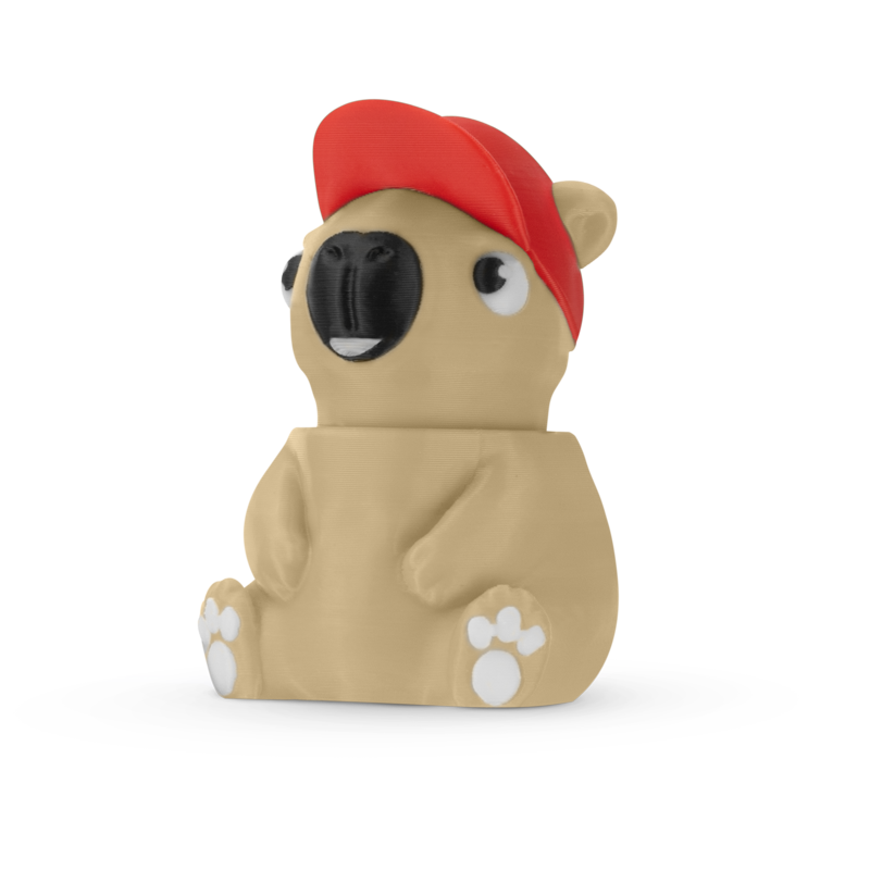 Capybara Fidget Toy - Articulating Design with Integrated Clicker, Pocket-Sized & Durable, Stress Relief, ADHD, Autism & Stim