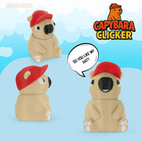 Thumbnail for Capybara Fidget Toy - Articulating Design with Integrated Clicker, Pocket-Sized & Durable, Stress Relief, ADHD, Autism & Stim