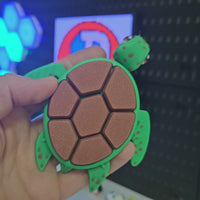 Turtle Fidget Clicker Keychain - Ultra-Clicky Mechanical Switch, Stress & Anxiety Relief Toy